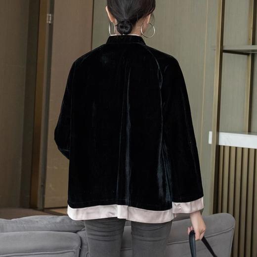 裁缝学苑AX117中式上衣纸样女复古双层立领偏襟盘扣长袖外套版型 商品图3