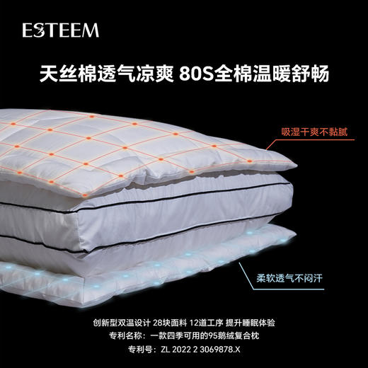 双温双感365D鹅绒功能枕 商品图3