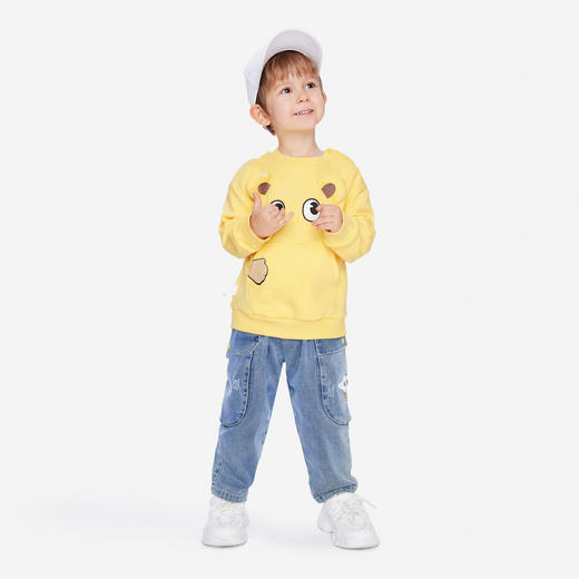 男童卫衣洋气可爱宝宝秋新款卡通休闲宽松圆领长袖安奈儿童装TB331031 商品图4