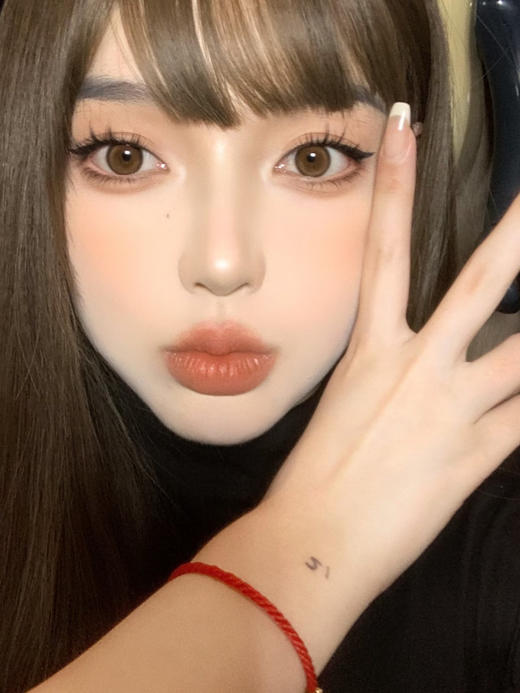 【中直径】HANCON-微笑弹珠棕--14.2mm【半年抛 0-800度 无525/575】 商品图5