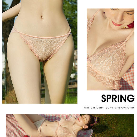 3条118 蕾丝内裤女新款情调低腰性感纯欲抗菌纯棉档夏薄-翠塔、丝柏凌内裤 商品图3