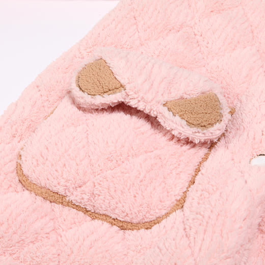 都市丽人舒适外出女士睡衣北极绒提花夹棉加厚款长袖长裤类家居服套装LH31L6 商品图6