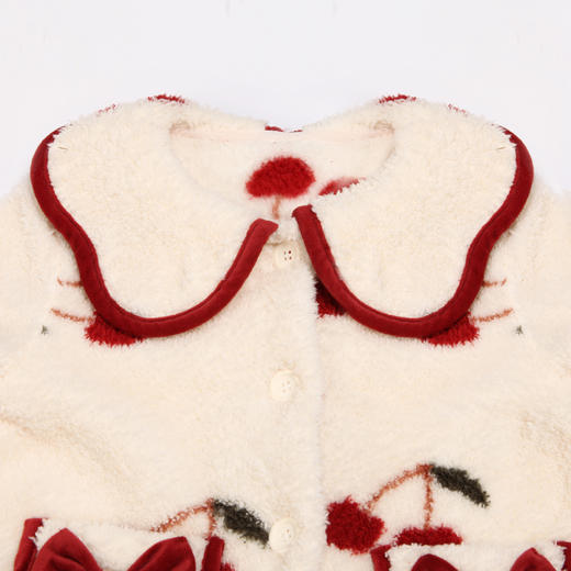 都市丽人眯雅佳米粒绒印花女童法兰绒厚款长袖长裤类家居服套装JH31A7 商品图6