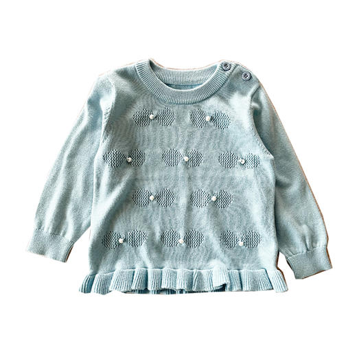 棉果果春秋款女童纯棉线套头毛衫M122160218064 商品图1