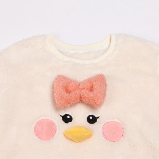 都市丽人眯雅佳长毛绒童装法兰绒厚款长袖长裤类家居服套装JH32A8 商品图4