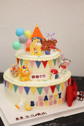 周岁蛋糕-双层（请备注几岁）