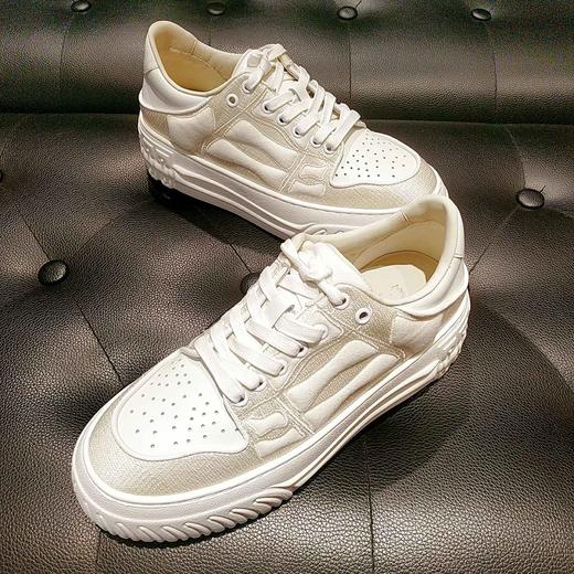 LFGJ 0128 刺绣拼接纯皮小板鞋 商品图5