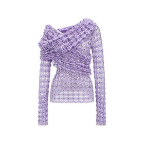 不规则浮线孔眼上衣——NAN KNITS秋冬新品