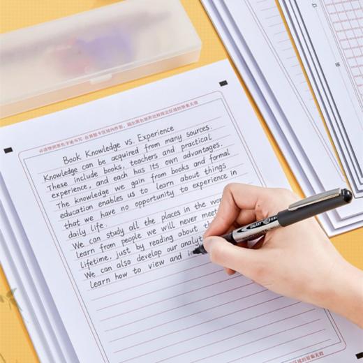 高考英语作文纸英语高中学生A4双面英语作文纸考试专用英语练习草稿纸1包20张 商品图3