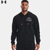 【L码，如无货将做退款】安德玛UA男装强森棉织运动针织夹克外套1377436-001 商品缩略图1