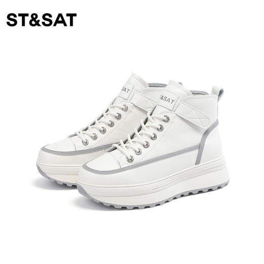 星期六保暖加绒增高厚底休闲高帮鞋SS34116283 商品图10