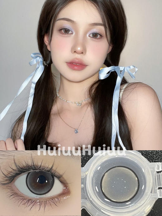 【月抛中直径】Rolalens-冰茶黑--14.2mm-【月抛 0-800度 无525/575】 商品图0