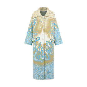 水晶图案提花长外套——NAN KNITS秋冬新品