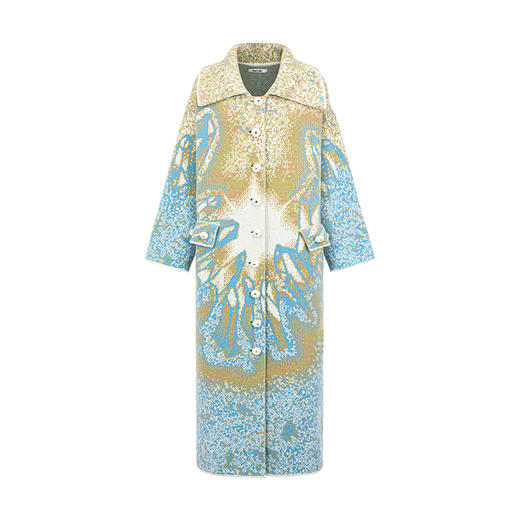 水晶图案提花长外套——NAN KNITS秋冬新品 商品图0