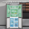 【下单前咨询地址库存】海尔（Haier）406升 一级能效双变频十字双开四开多门家用冰箱超薄BCD-406WLHTDEDSLU1大容量406升级款 商品缩略图3