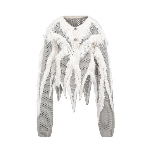 几何毛感短外套——NAN KNITS秋冬新品 商品图0