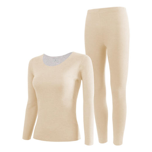 【性价比满满，舒适保暖！】5Akang菌羊毛蚕丝保暖内衣男款套装秋冬季中老年德绒女士秋衣秋裤lmzb 商品图8