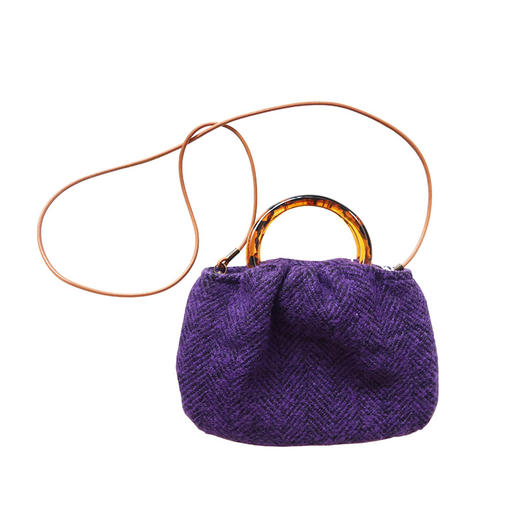 HUJI祤集Sunrise手提斜挎包插画经典人字纹 商品图0