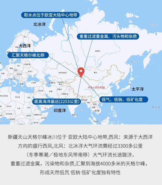 （买一送一）格莱雪天然新疆冰川低氘水矿泉水箱装【330*24瓶】 商品图2