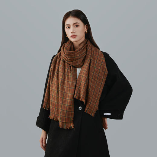 秋冬季【韩系复古格子围巾】格子围巾披肩  加厚保暖围脖  时尚百搭 商品图2