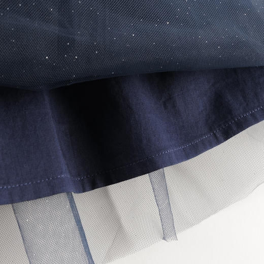 【马克珍妮 芦芙】秋冬装 娃娃领烫银丝绒连衣裙 231575 商品图4