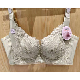 都市丽人舒软挺塑AB杯适穿调整型塑身文胸内衣蕾丝中厚款四排扣无钢圈LJ34X7
