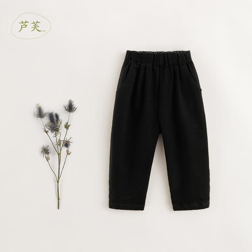 【马克珍妮 芦芙】秋冬新款 女童发热一体绒宽松牛仔裤232005 商品图1