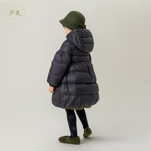 【三防】马克珍妮芦芙冬装新款 女童中长款超轻加厚羽绒服 231353 商品图2