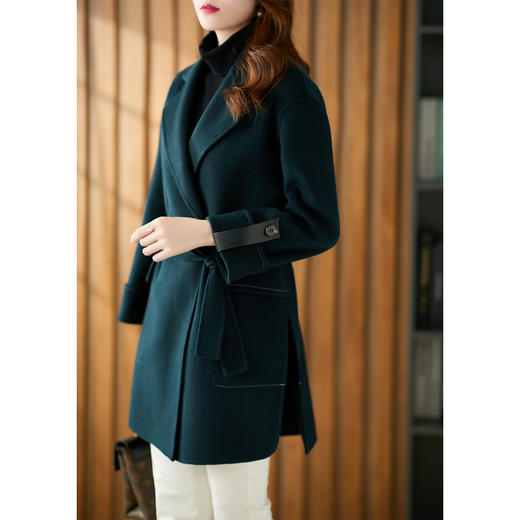 【秋季新款】双面羊绒大衣女小个子2023秋冬季新款中长款羊毛气质毛呢外套 商品图1