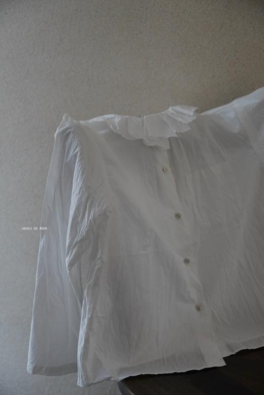 （g）荷叶领长袖肌理感衬衫 商品图5