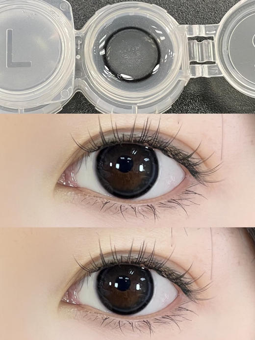 【月抛大直径】Rolalens--宝宝黑--14.5mm-【月抛 0-800度 无525/575】 商品图8