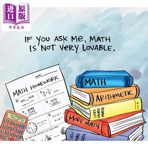 【中商原版】STEM幽默绘本 开始爱上数学 I'm Trying to Love Math 英文原版 儿童学习绘本 自然科学知识 科普绘本 精装进口 商品图2