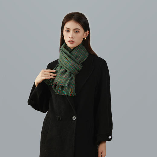 秋冬季【韩系复古格子围巾】格子围巾披肩  加厚保暖围脖  时尚百搭 商品图0