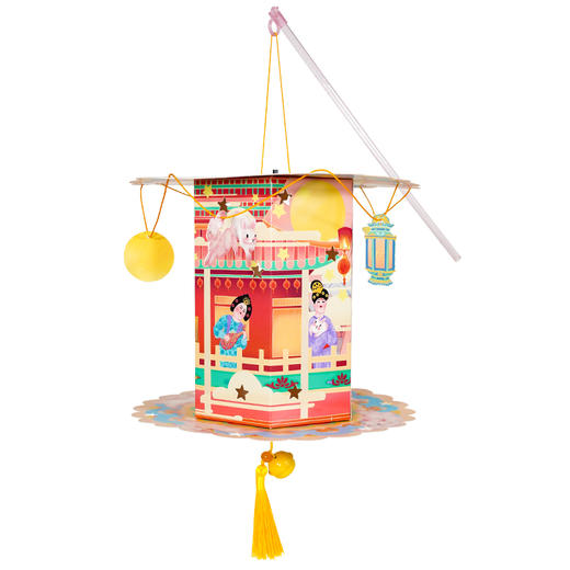 29元/2个中秋花形灯笼，送LED灯+挂绳，造型别致，可摆件可手提 中秋节儿童手工灯笼 商品图7