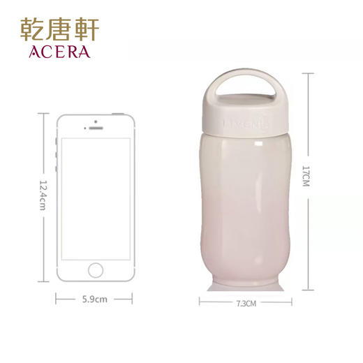 乾唐轩活瓷水杯-幸福旅行随身杯白/浅水蓝渐层（360ml）礼盒装泡茶陶瓷杯子 商品图4