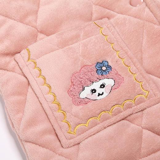 都市丽人法兰绒夹棉女士加厚款长袖长裤类家居服套装LH31F3 商品图5