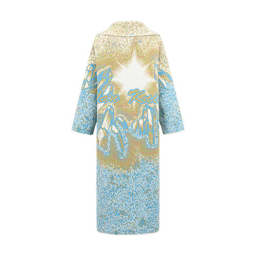 水晶图案提花长外套——NAN KNITS秋冬新品 商品图1