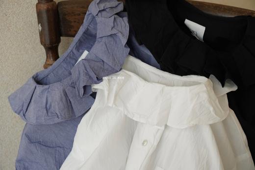 （g）荷叶领长袖肌理感衬衫 商品图2