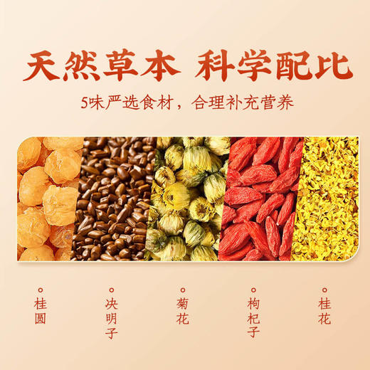 【清肝明目 降火必备】李良济菊花决明子茶4.5g*15袋 商品图3