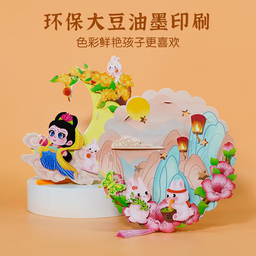 29元/2个中秋花形灯笼，送LED灯+挂绳，造型别致，可摆件可手提 中秋节儿童手工灯笼 商品图2