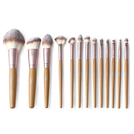 安姑娘专业化妆刷13支套装（非动物毛）原木柔软细毛不扎脸 散粉腮红修容眼影刷细节唇眉刷 纯素彩妆 商品图11