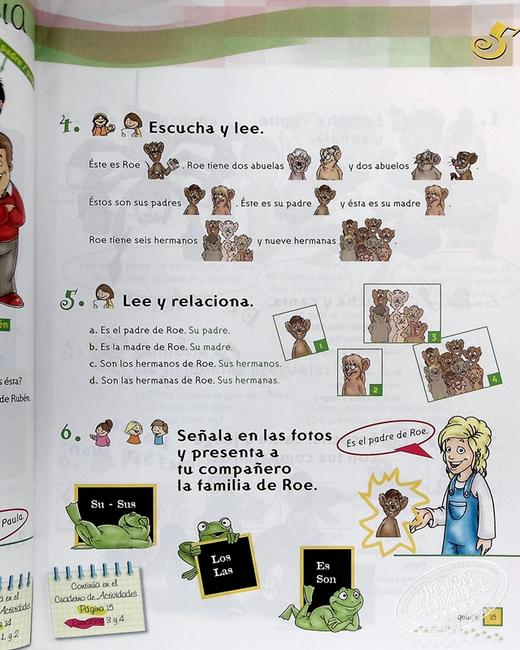 【中商原版】西班牙少儿教材 La Pandilla 1-2 学生用书+练习册套装 西语 西班牙语原版 de Elena Gonzalez Hortelano 商品图7