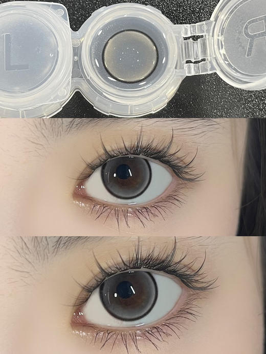 【月抛中直径】Rolalens-冰茶黑--14.2mm-【月抛 0-800度 无525/575】 商品图7