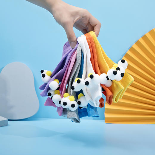 M1&M2西班牙品牌棉制中筒袜吸汗透气可爱通用室内袜鞋宝宝秋季 商品图4