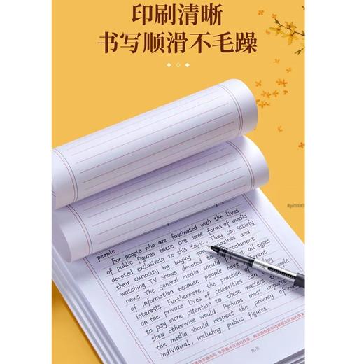 高考英语作文纸英语高中学生A4双面英语作文纸考试专用英语练习草稿纸1包20张 商品图4