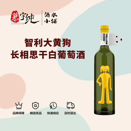 智利大黄狗长相思干白葡萄酒 商品图0