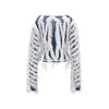 镂空毛感上衣 拼色——NAN KNITS秋冬新品 商品缩略图1