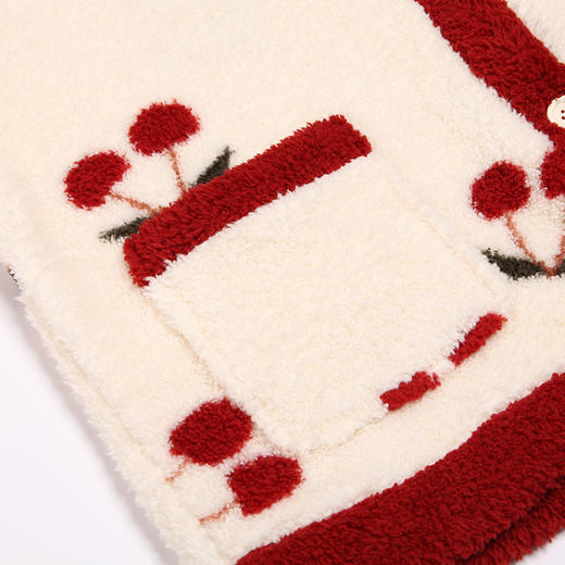 都市丽人生活家居女士睡衣米粒绒印花厚款长袖长裤类家居服套装LH31J2 商品图5