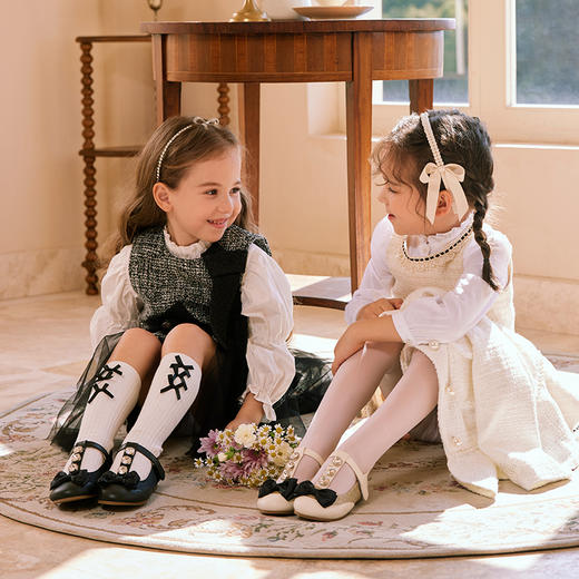 PureShare 轻奢法式蝴蝶结水钻公主鞋 商品图2