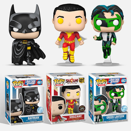 MINDstyle独家DC英雄套装（沙赞比利夜光款 +蝙蝠侠+ 绿灯侠）限定手办公仔摆件 商品图2